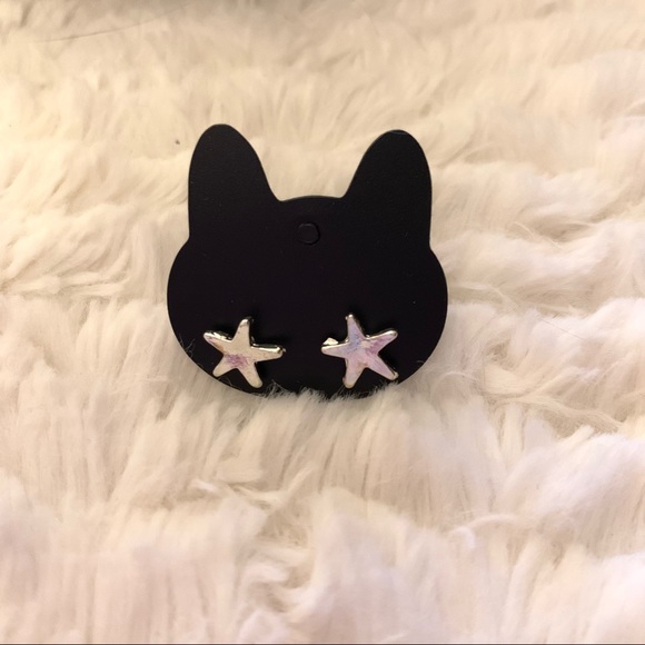 3 for 10 EARRINGS - silver star - Picture 3 of 3